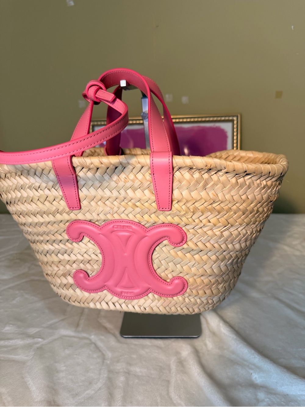 Celine Teen Triomphe Panier Basket Tote